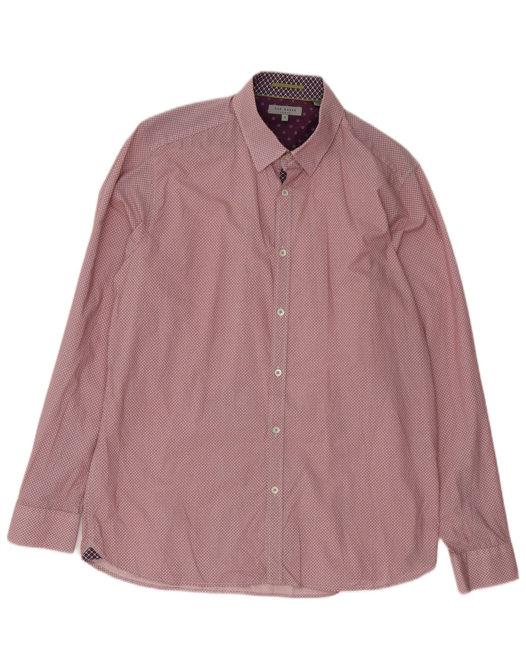 Ανδρικό πουκάμισο Ted Baker, μέγεθος 5 XL, κόκκινο φλοράλ βαμβακερό