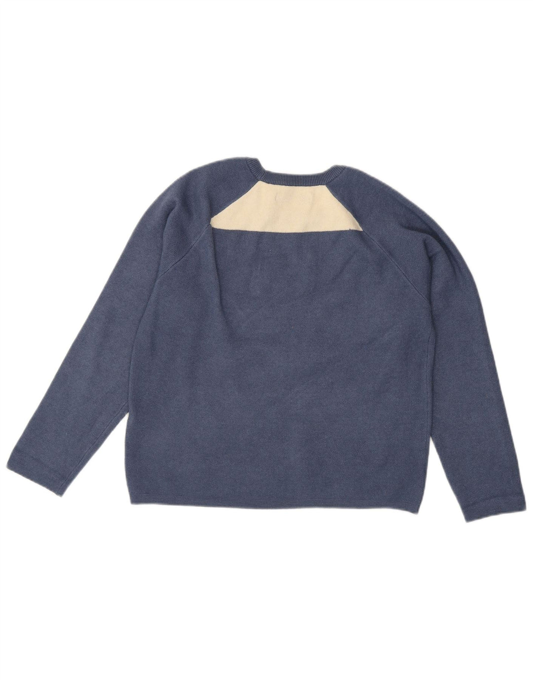 REPLAY Womens Crew Neck Jumper Sweater UK 14 Medium Blue Colourblock