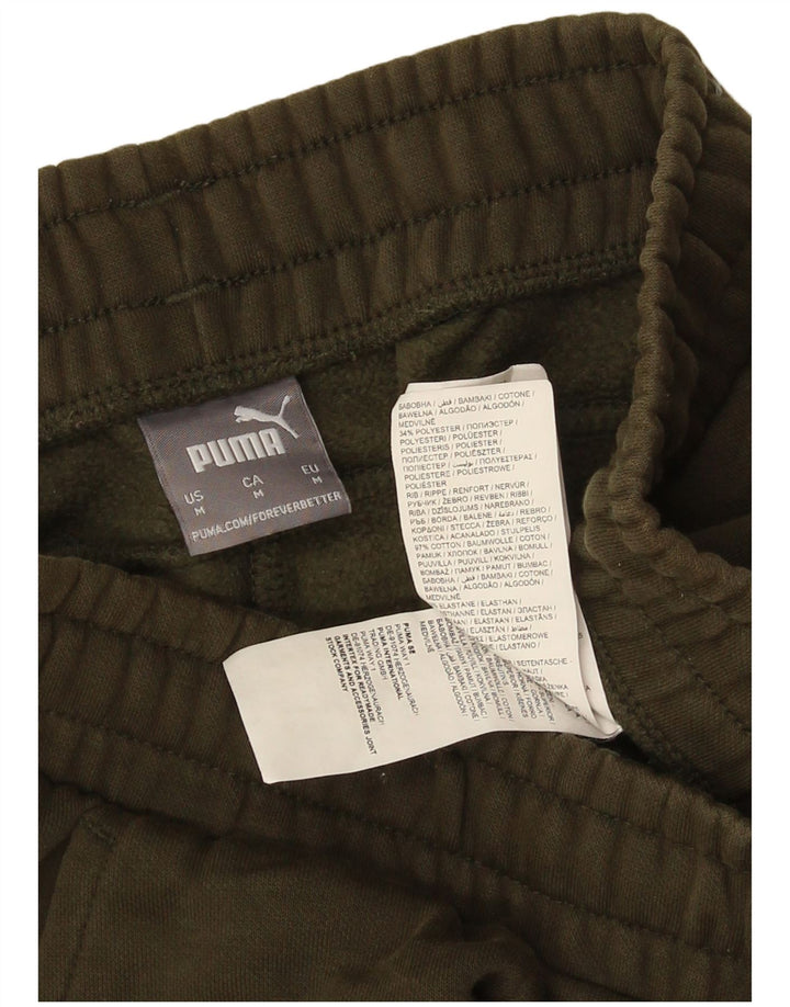 Ανδρική φόρμα Puma Παντελόνι Joggers Βαμβακερό μεσαίο πράσινο