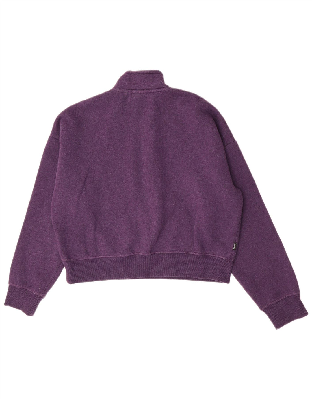 Superdry Γυναικεία φούτερ με μεγάλο μέγεθος Crop Jumper UK 14 Large Purple
