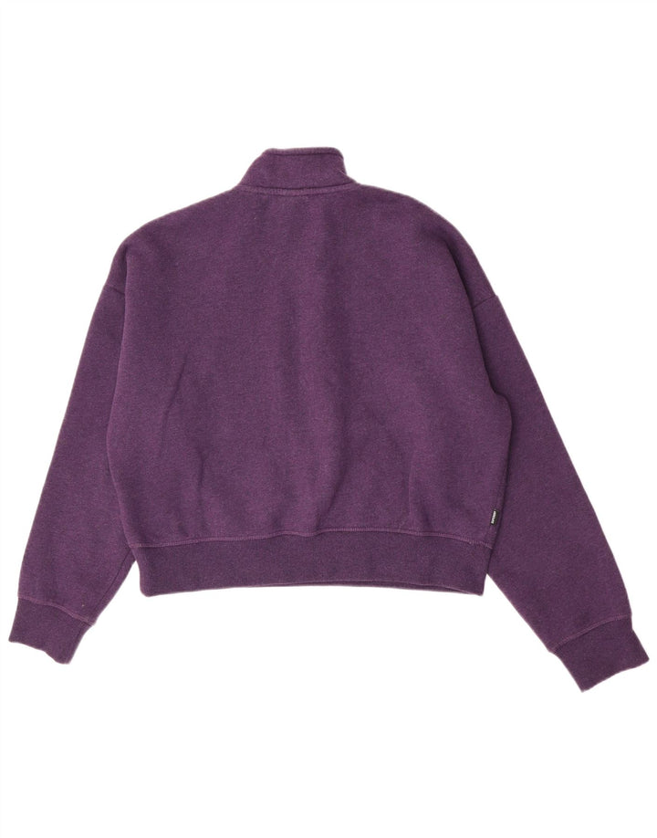 Superdry Γυναικεία φούτερ με μεγάλο μέγεθος Crop Jumper UK 14 Large Purple