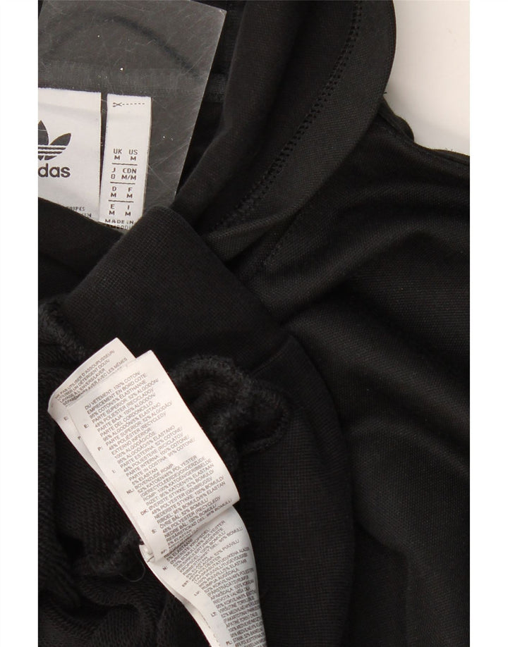 Ανδρικό γραφικό κουκούλα ADIDAS, μεσαίο μαύρο βαμβακερό