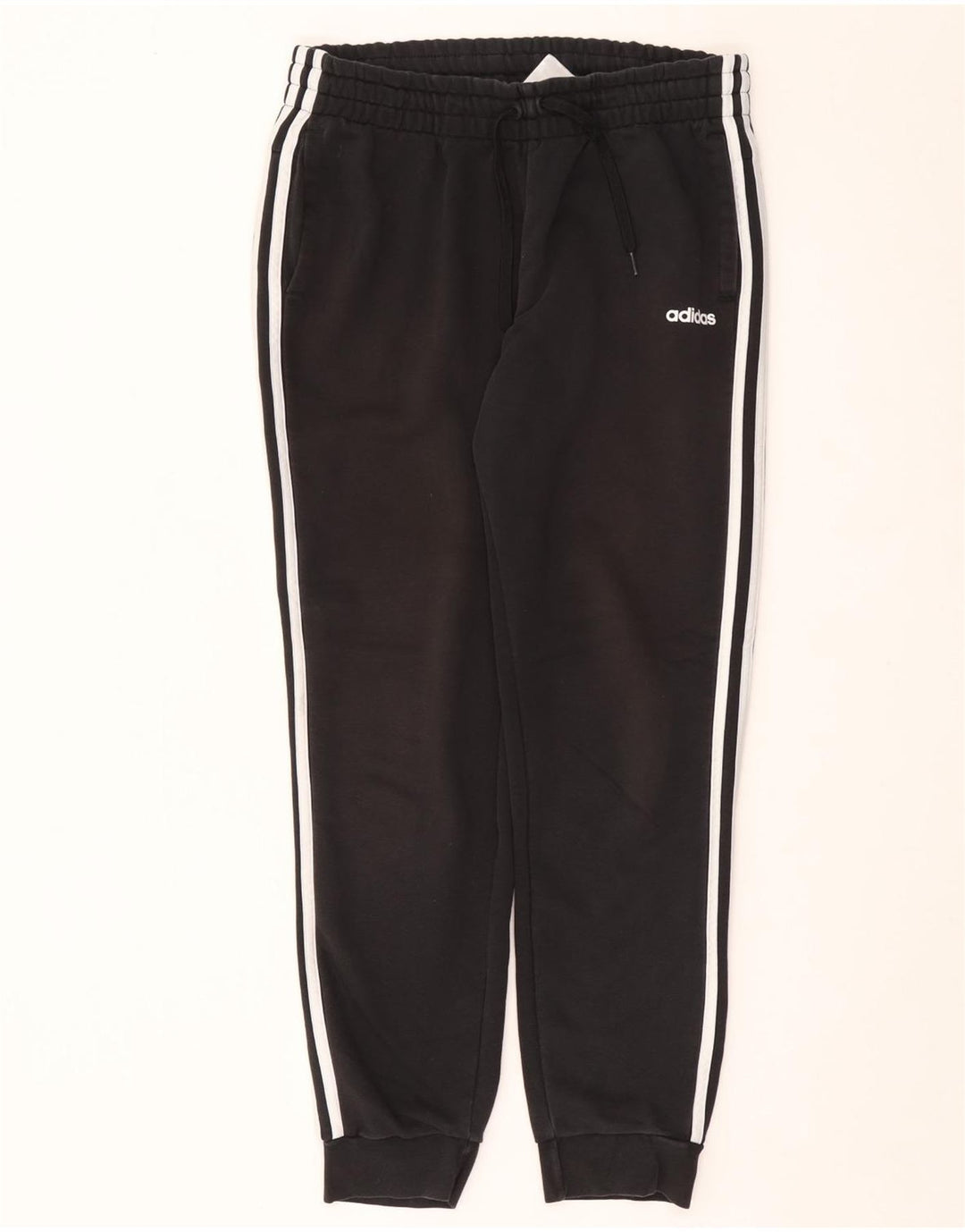Γυναικεία αθλητική φόρμα ADIDAS Παντελόνι Joggers UK 16/18 μεγάλο μαύρο βαμβακερό