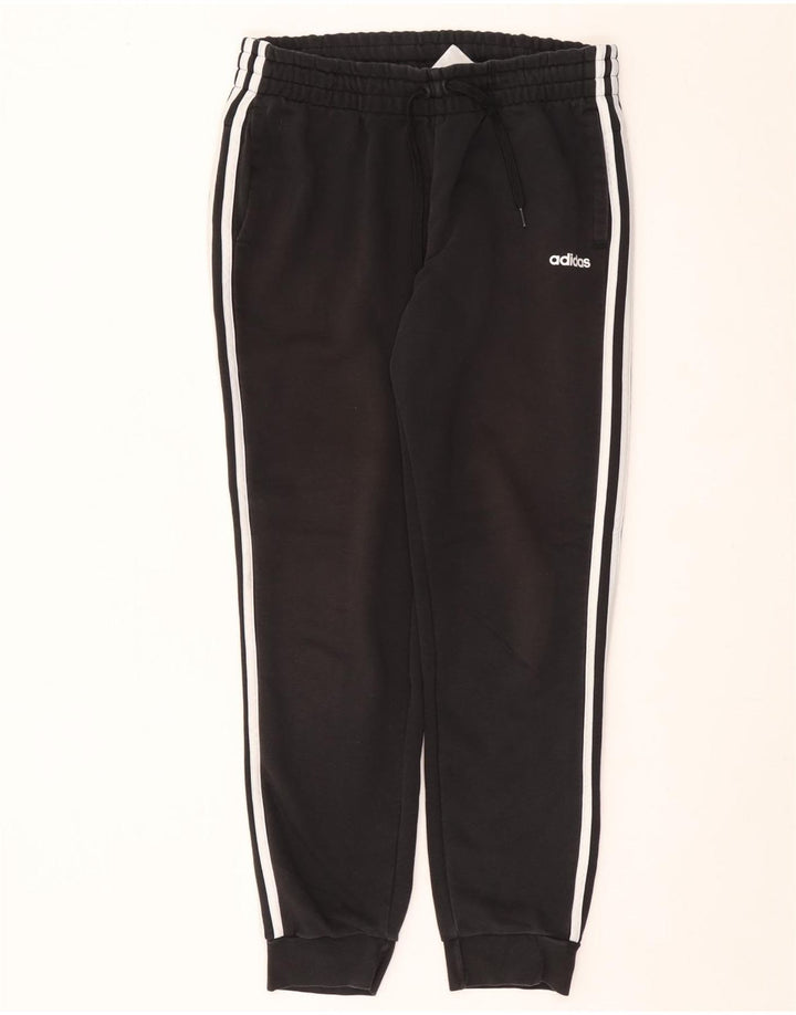 Γυναικεία αθλητική φόρμα ADIDAS Παντελόνι Joggers UK 16/18 μεγάλο μαύρο βαμβακερό