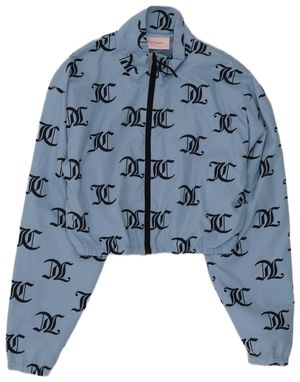 Γυναικεία φόρμα Juicy Couture Graphic Crop Top Jacket UK 14 Large Blue