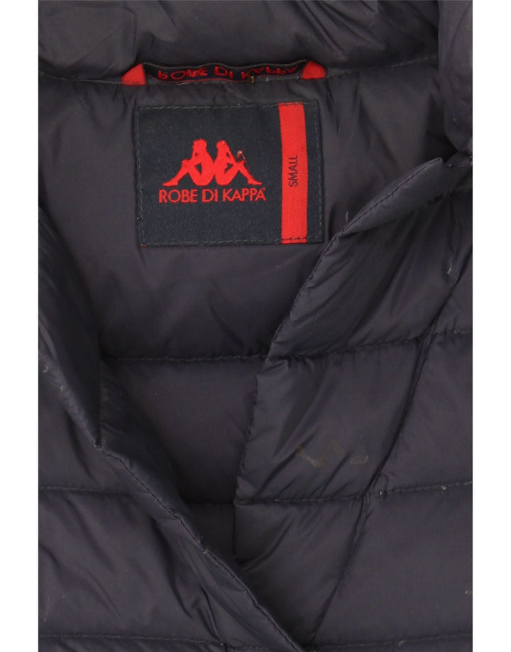 KAPPA Womens Padded Jacket UK 10 Small Navy Blue Polyester Vintage Kappa and Second-Hand Kappa from Messina Hembry 