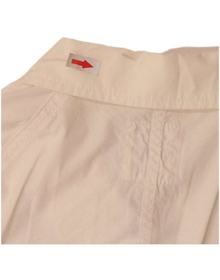 Vans Womens Bomber Jacket UK 10 Small White Cotton