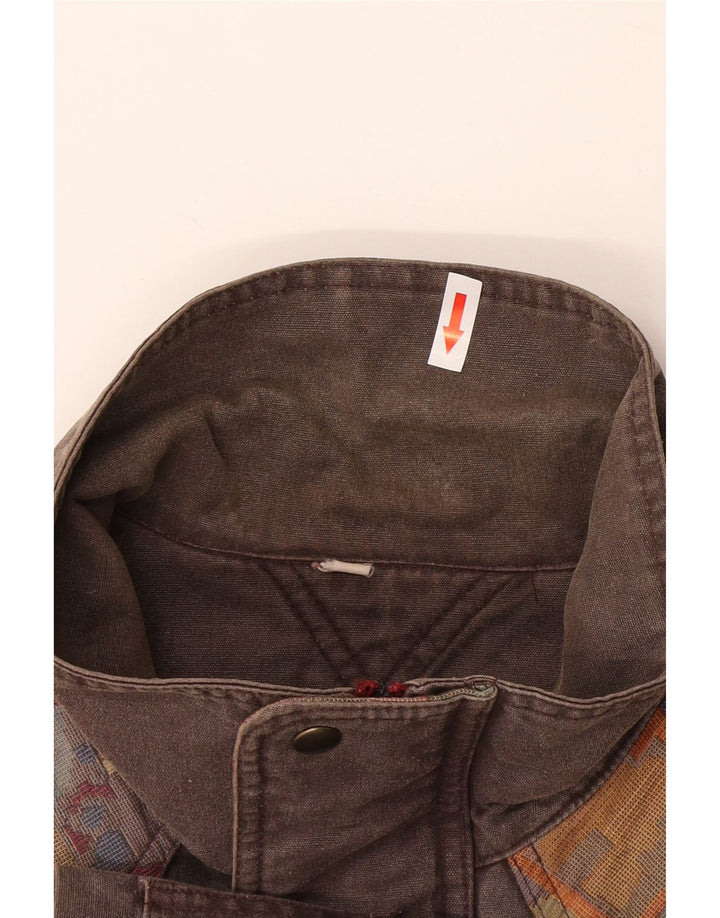 SALEWA Ανδρικό Μπουφάν UK 42 XL Γκρι Colourblock Βαμβακερό