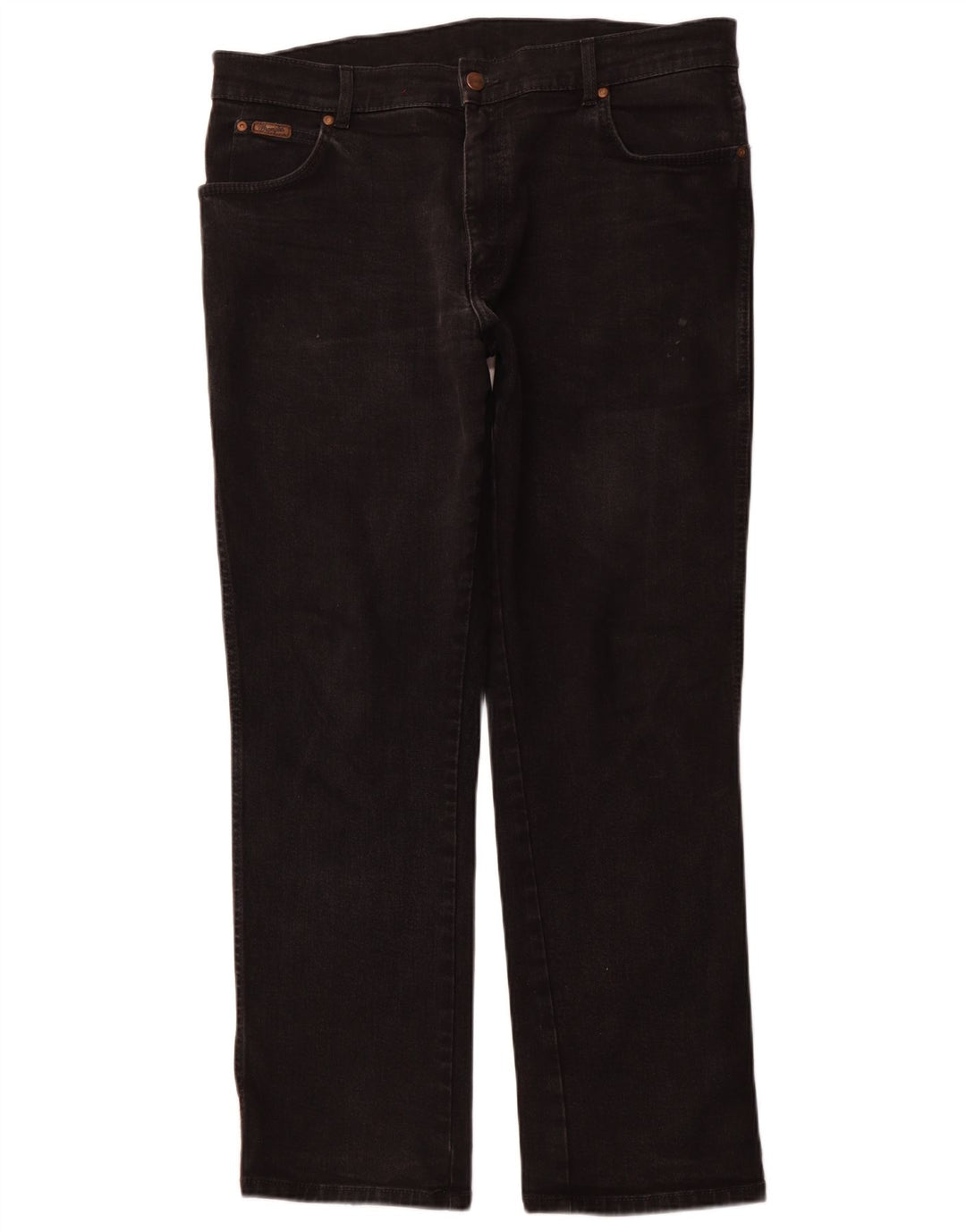 WRANGLER Ανδρικό Texas Stretch Straight Jeans W38 L32 Μαύρο βαμβακερό