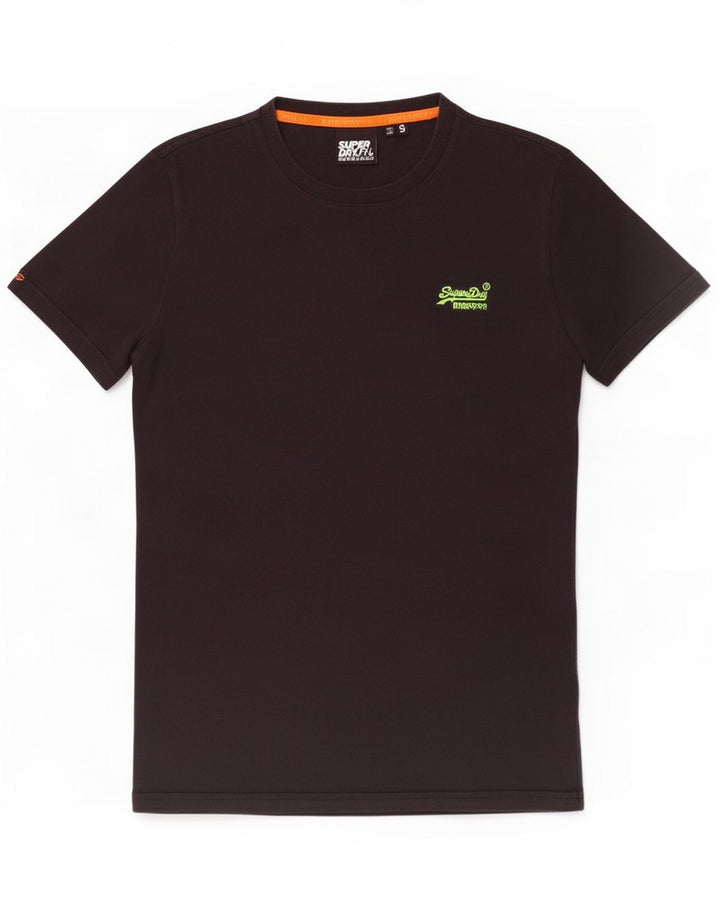 Superdry Ανδρικό T-Shirt Top Μικρό μαύρο βαμβακερό