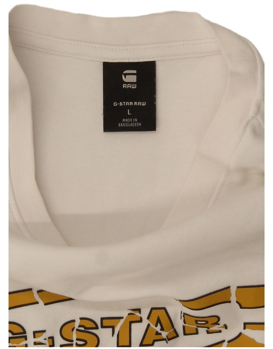 Ανδρικό γραφικό T-Shirt G-Star Top Large White