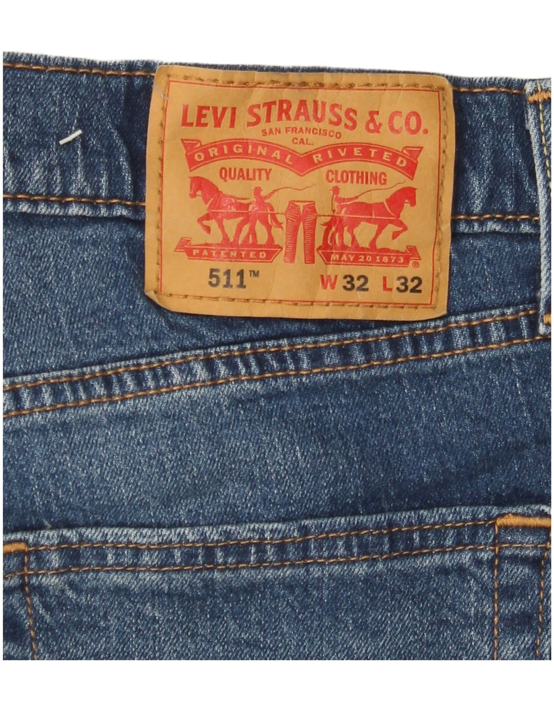 LEVI'S Ανδρικό 511 Slim Jeans W32 L32 Μπλε Βαμβακερό