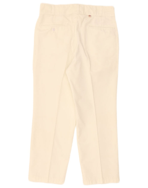 Dickies Γυναικείο ίσιο παντελόνι Chino W34 L26 Λευκό πολυεστέρα