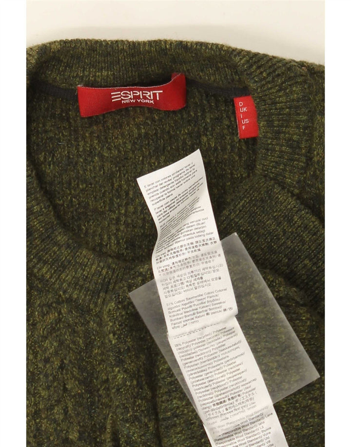 Ανδρικό πουλόβερ Esprit Crew Neck Jumper Μεσαίο χακί βαμβακερό