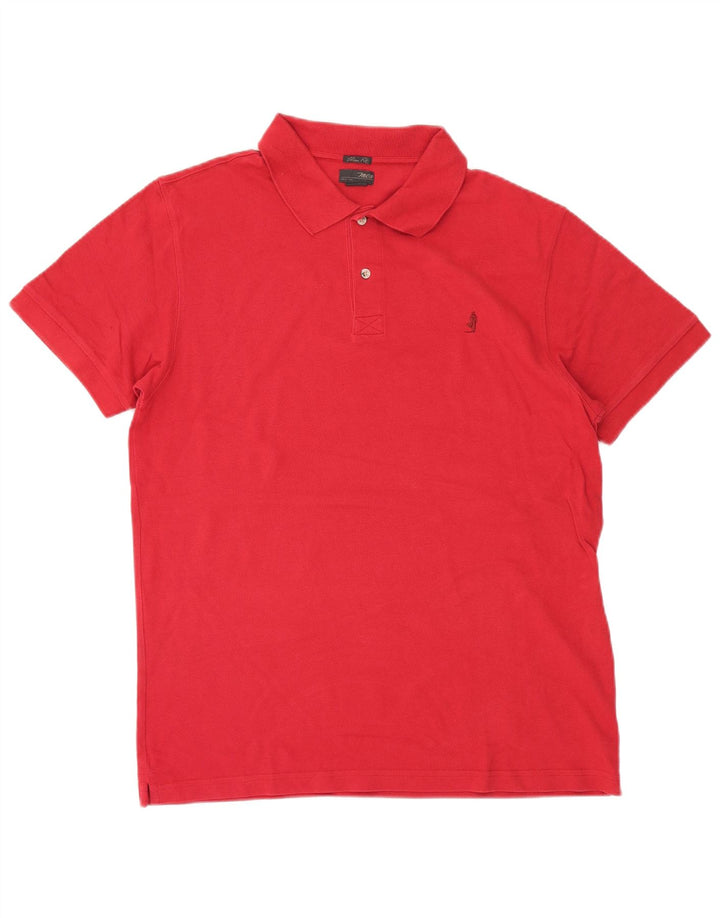 Marlboro Classics Ανδρικό πουκάμισο Polo Slim Fit 2XL Κόκκινο βαμβακερό