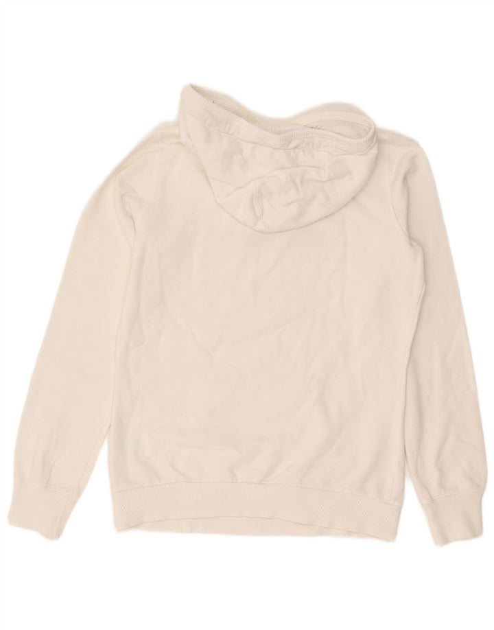 CHAMPION Womens Heritage Classics Graphic Hoodie Jumper UK 14 Medium White