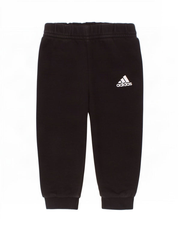 Παντελόνι αθλητικής φόρμας Adidas Baby Boys Joggers 6-9 μηνών μαύρο βαμβακερό