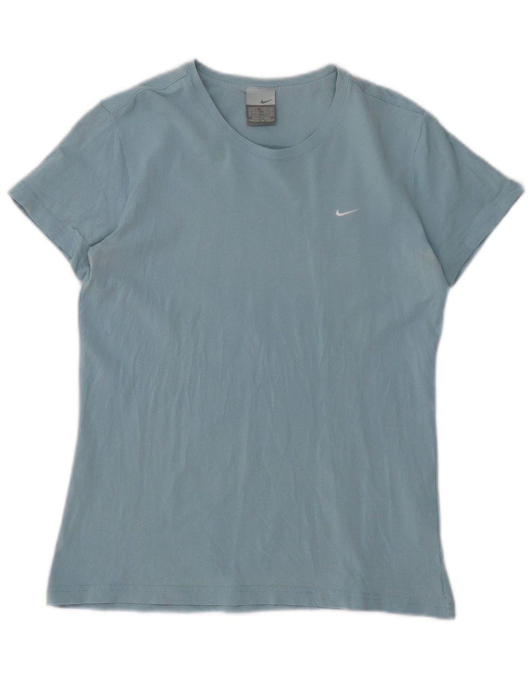 Γυναικείο T-Shirt NIKE Top UK 10/12 Medium Blue Synthetic