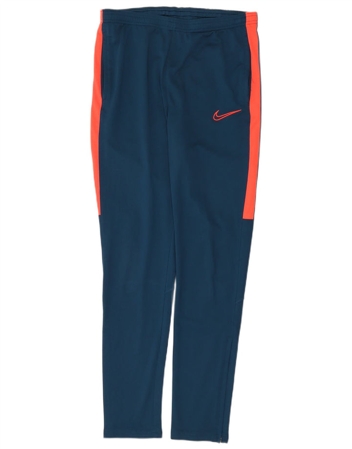 Ανδρικές φόρμες NIKE Dri Fit Παντελόνια μεσαίου μπλε χρώματος πολυεστέρας