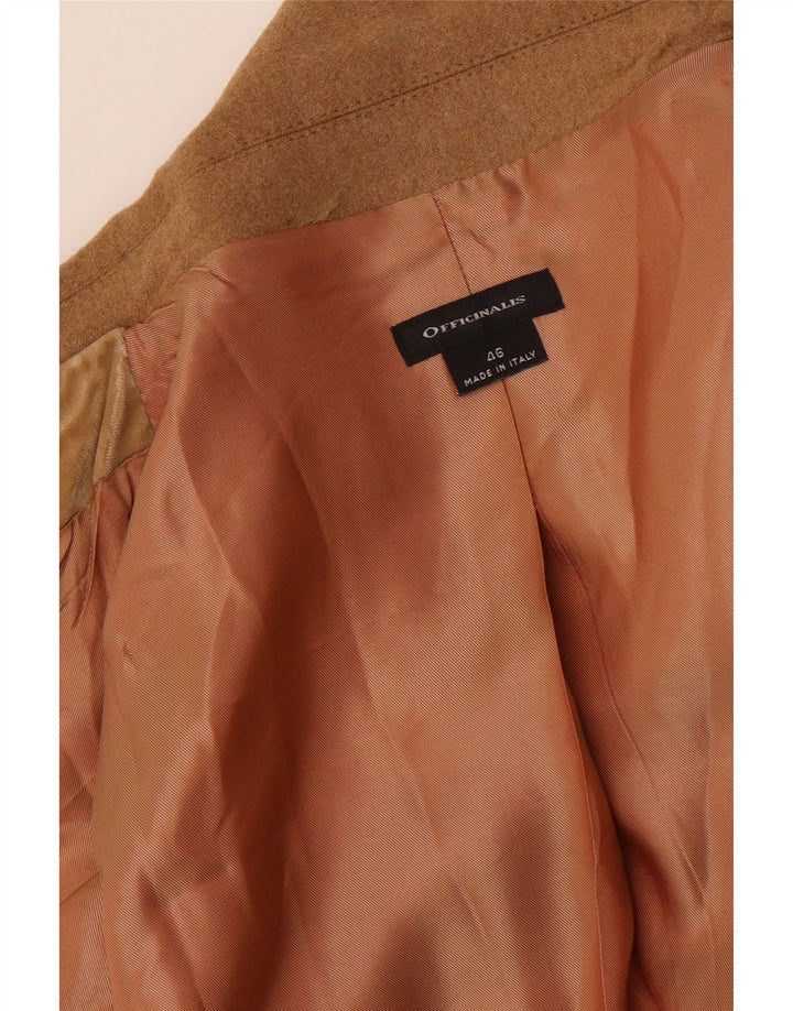 Vintage γυναικείο τζάκετ blazer 3 κουμπιών IT 46 μεγάλο καφέ