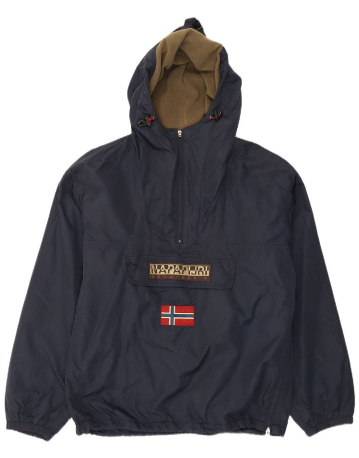 Μπουφάν Napapijri Ανδρικό Γεωγραφικό Γραφικό Anorak UK 38 Medium Navy Blue