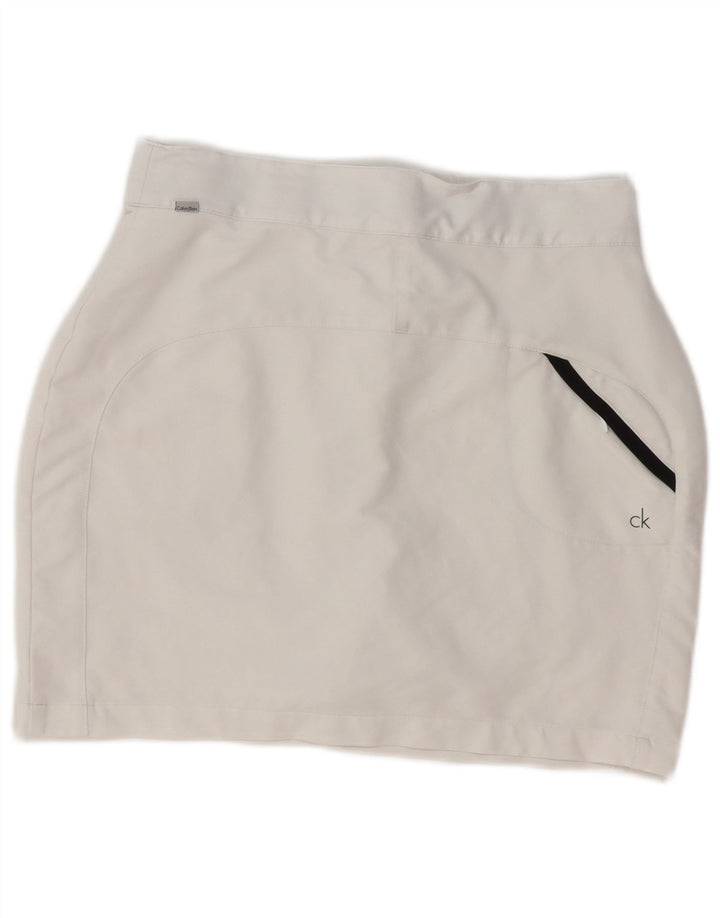Γυναικεία Μίνι Φούστα Calvin Klein UK 10 Small W28 White Polyester