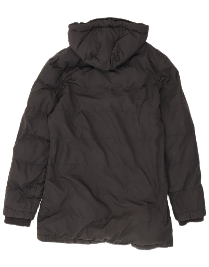 JACK WILLS Womens Hooded Padded Coat UK 8 Small Black Polyester Vintage Jack Wills and Second-Hand Jack Wills from Messina Hembry 