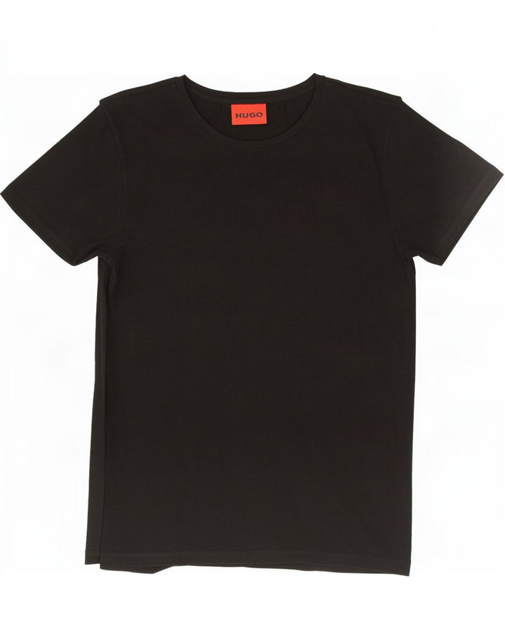 Ανδρικό T-Shirt Hugo Boss Top Μικρό μαύρο βαμβακερό