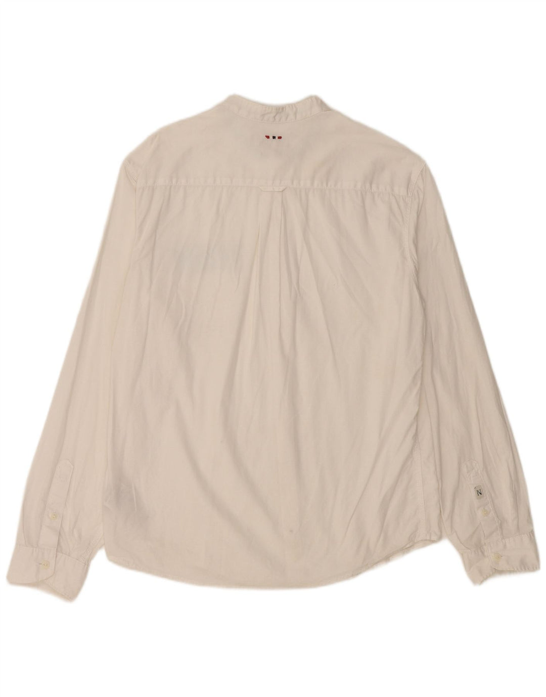 NAPAPIJRI Ανδρικό πουκάμισο Geographic Regular Fit, μεσαίο λευκό βαμβακερό