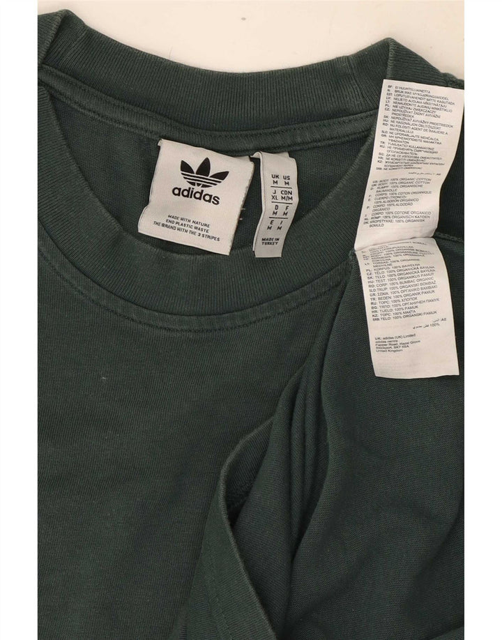 Ανδρικό T-Shirt Adidas Top Μεσαίο πράσινο βαμβακερό