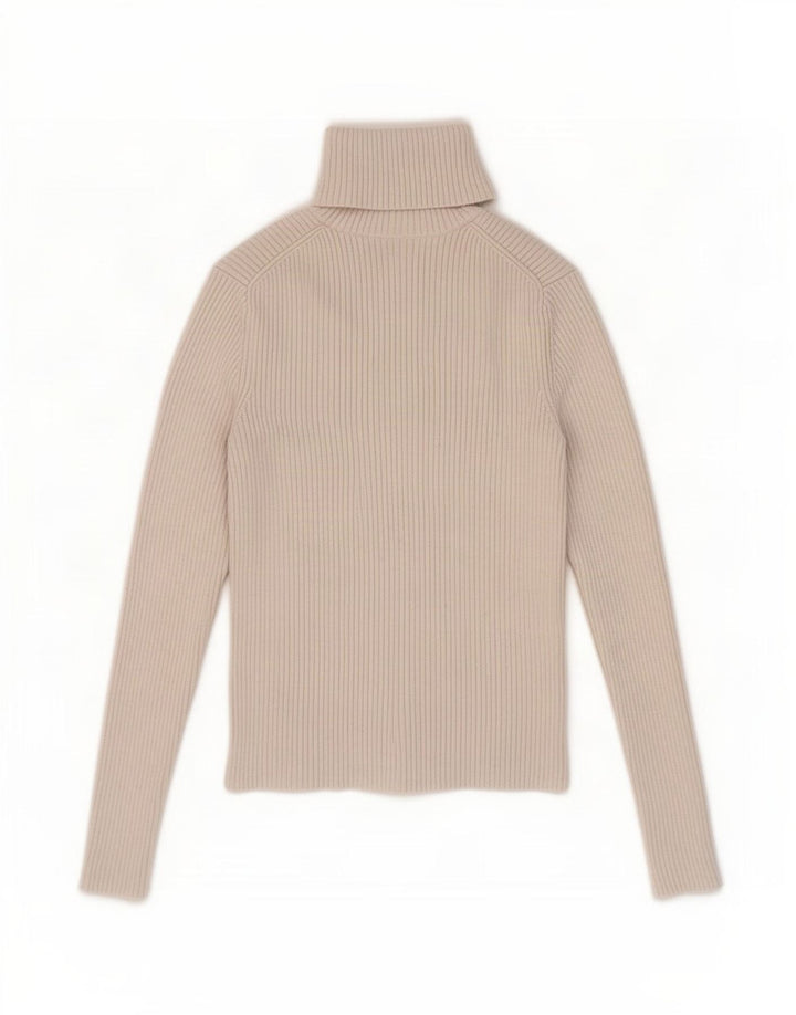 Zara Γυναικεία Μπλούζα Crop Top UK 8 Small Beige