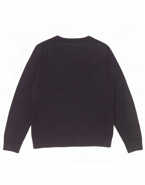 Marks & Spencer Γυναικείο πουλόβερ με λαιμόκοψη σε V UK 10 Small Navy Blue