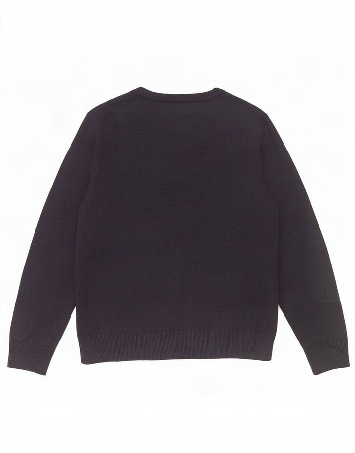 Marks & Spencer Γυναικείο πουλόβερ με λαιμόκοψη σε V UK 10 Small Navy Blue