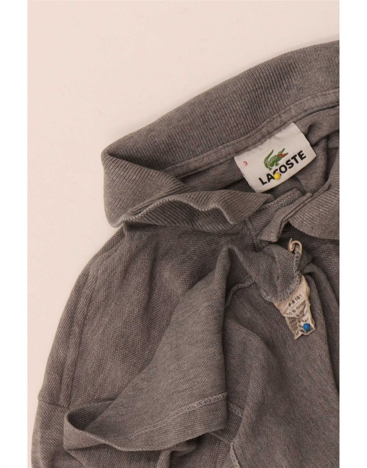 Ανδρικό πουκάμισο Polo Lacoste, Μέγεθος 3, Βαμβακερό μεσαίο γκρι