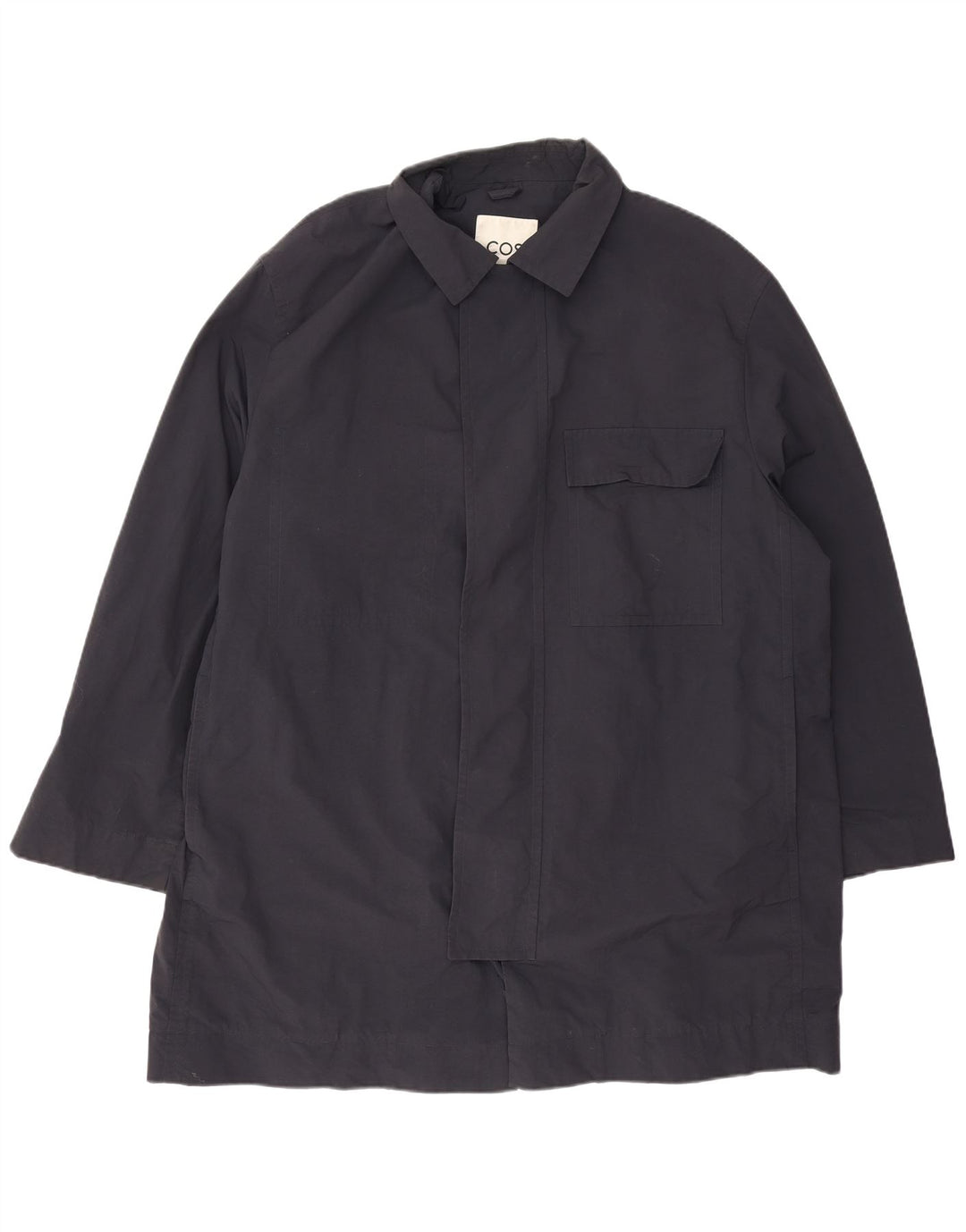 Cos Ανδρικό Πανωφόρι UK 42 XL Navy Blue Polyamide