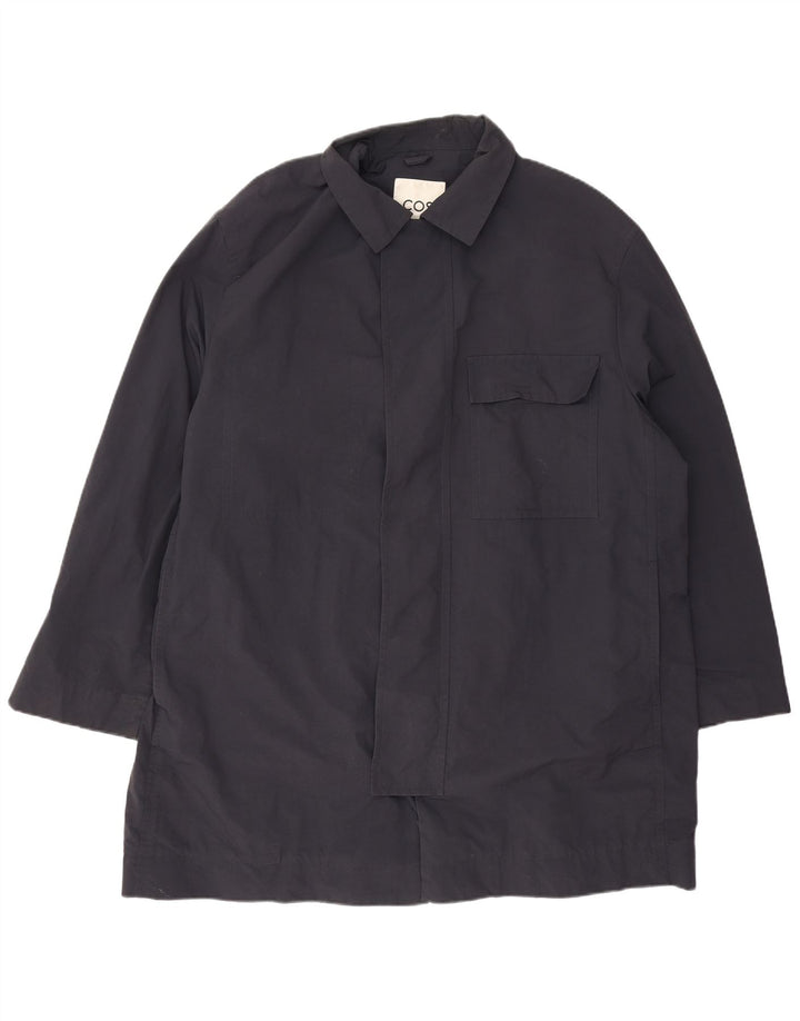 Cos Ανδρικό Πανωφόρι UK 42 XL Navy Blue Polyamide
