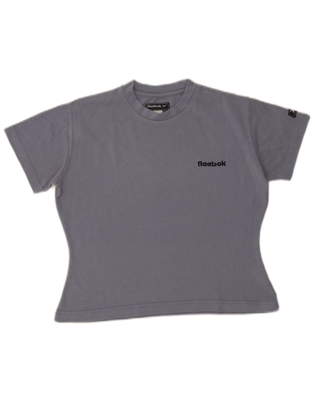 Reebok Γυναικείο T-Shirt Crop Top UK 10 Small Grey