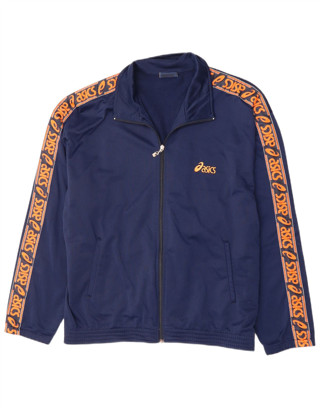 Ανδρική αθλητική φόρμα γραφικών Asics Top Jacket XL Navy Blue Polyester