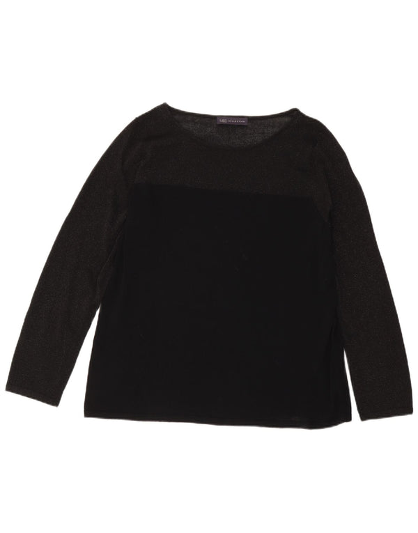 Marks & Spencer Γυναικείο τοπ μακρυμάνικο UK 18 XL μαύρη βισκόζη
