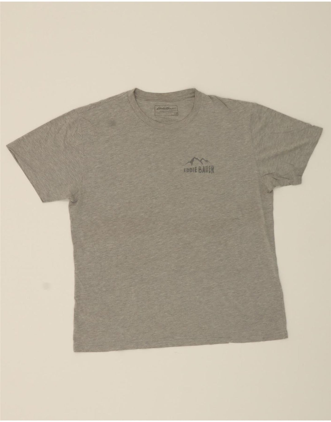 EDDIE BAUER Mens Graphic T-Shirt Top Medium Grey Cotton Vintage Eddie Bauer and Second-Hand Eddie Bauer from Messina Hembry 
