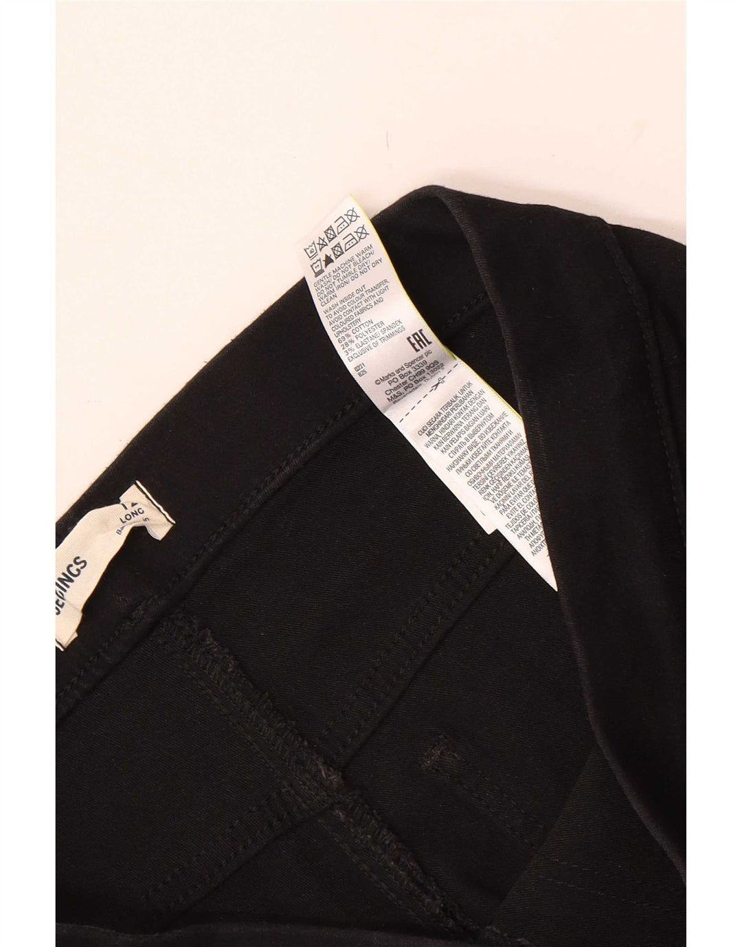 Marks & Spencer Γυναικεία Jegging Τζιν UK 12 Medium W30 L30 μαύρο βαμβακερό