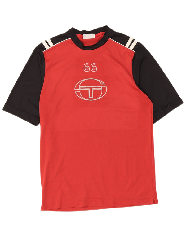 Ανδρικό γραφικό μπλουζάκι Sergio Tacchini Top Small Red Colourblock