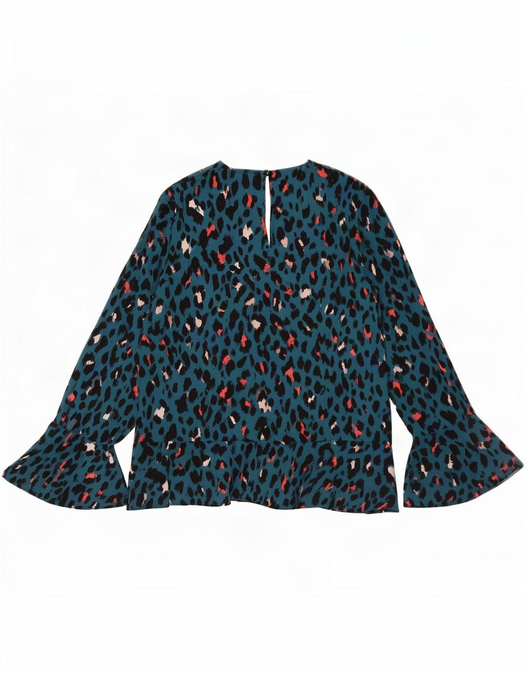 Coast γυναικεία μακρυμάνικη μπλούζα UK 14 Large Blue Flecked Polyester
