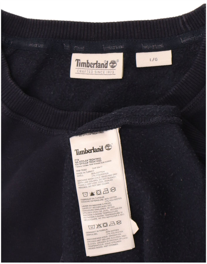 Ανδρικό φούτερ Timberland Jumper Large Navy Blue από βαμβάκι
