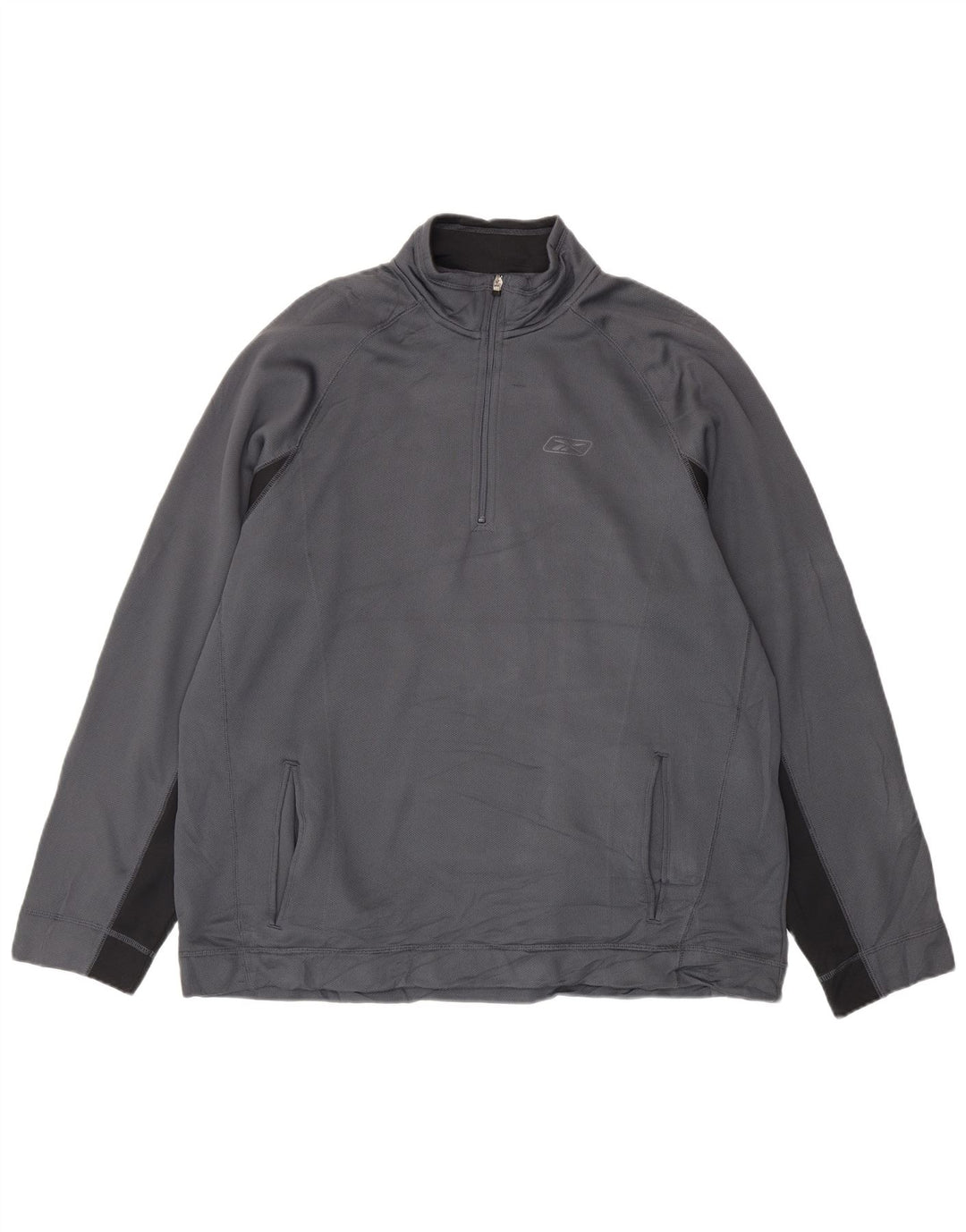 Ανδρικό φούτερ Reebok με φερμουάρ Jumper 2XL Γκρι πολυεστέρας