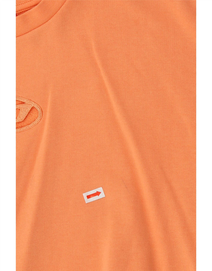 Diesel Girls Graphic Crop Φούτερ Jumper 11-12 ετών Πορτοκαλί βαμβακερό