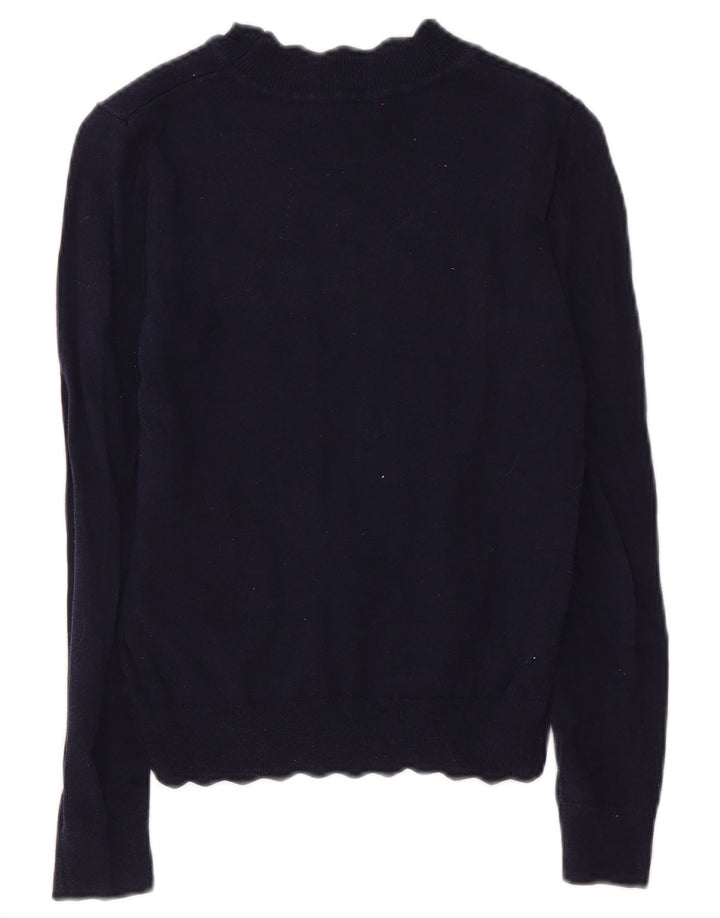 Γυναικείο πουλόβερ με λαιμόκοψη Oasis UK 10 Small Navy Blue