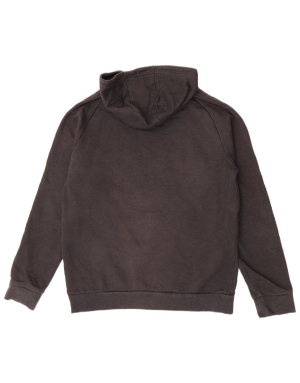 Adidas Boys Hoodie Jumper 15-16 Years XL Μαύρο βαμβακερό