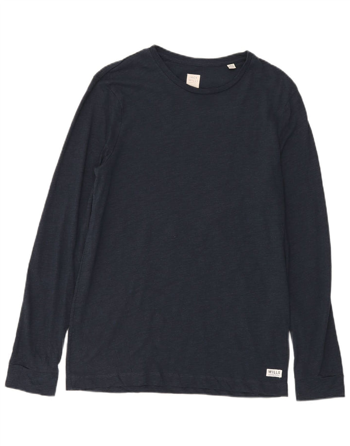 Jack Wills Ανδρικό μακρυμάνικο μπλουζάκι από βαμβακερό μπλε ναυτικό