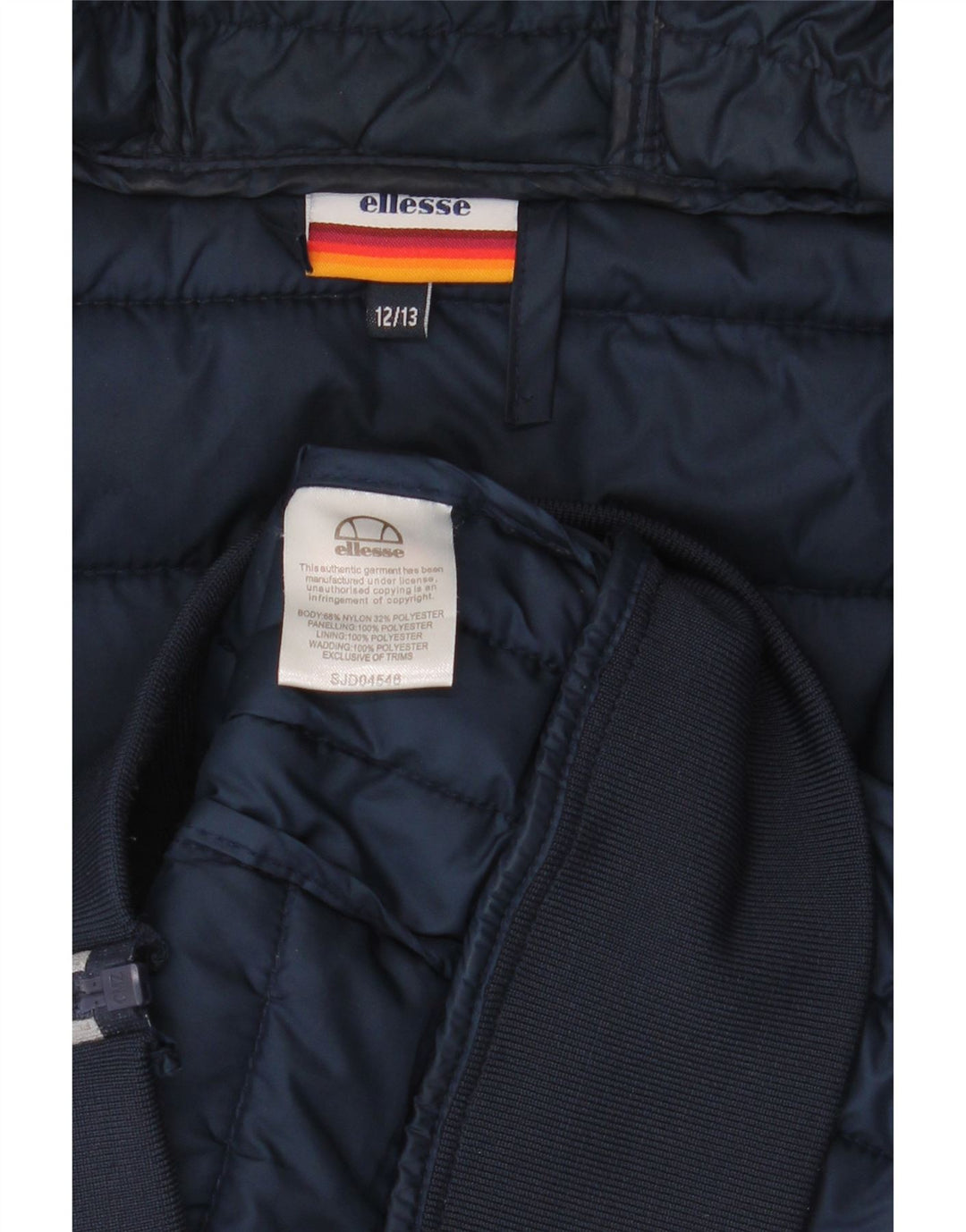 Μπουφάν Ellesse Boys με κουκούλα με επένδυση 12-13 ετών γκρι νάιλον